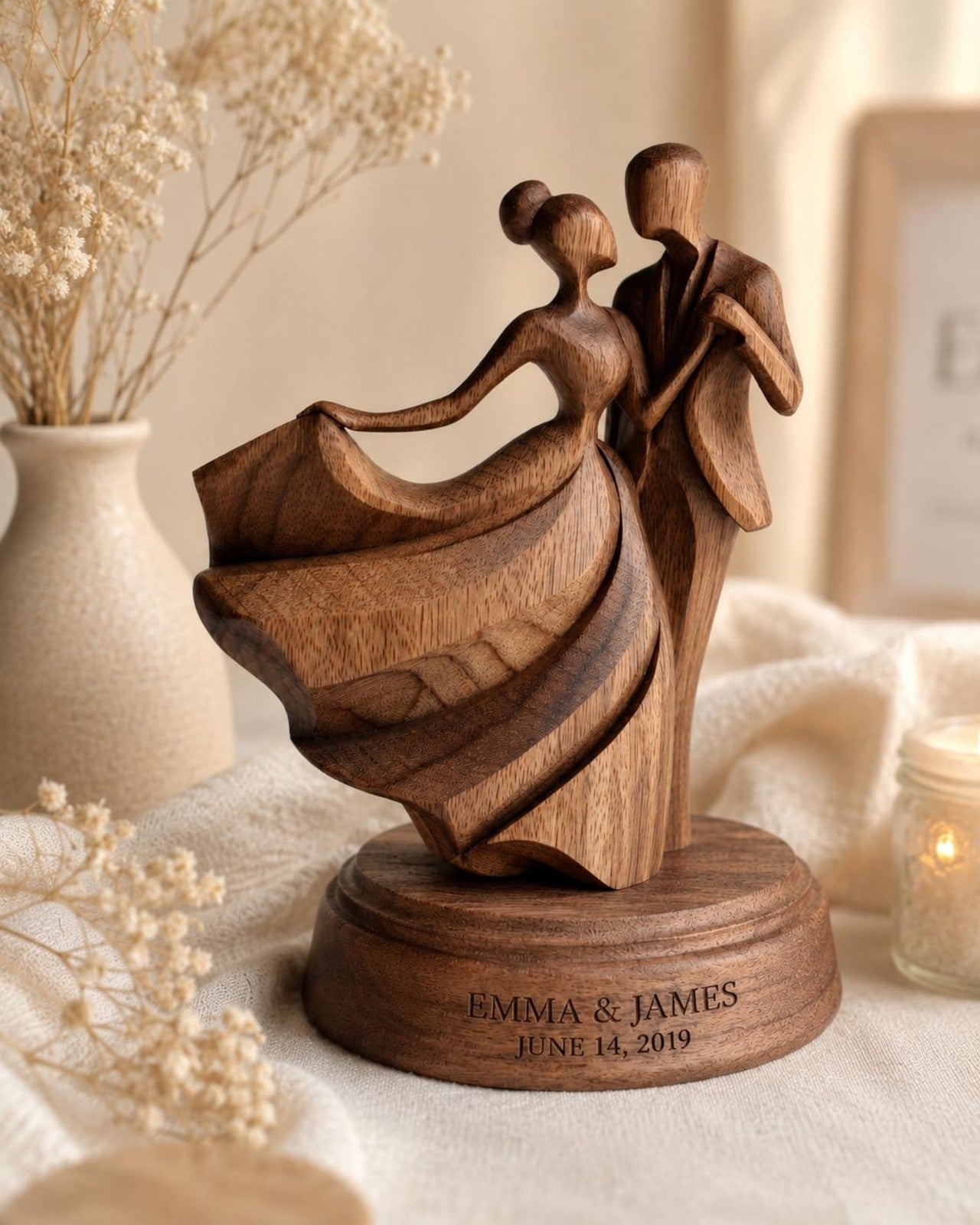 First Dance Couple sculpture — view 1