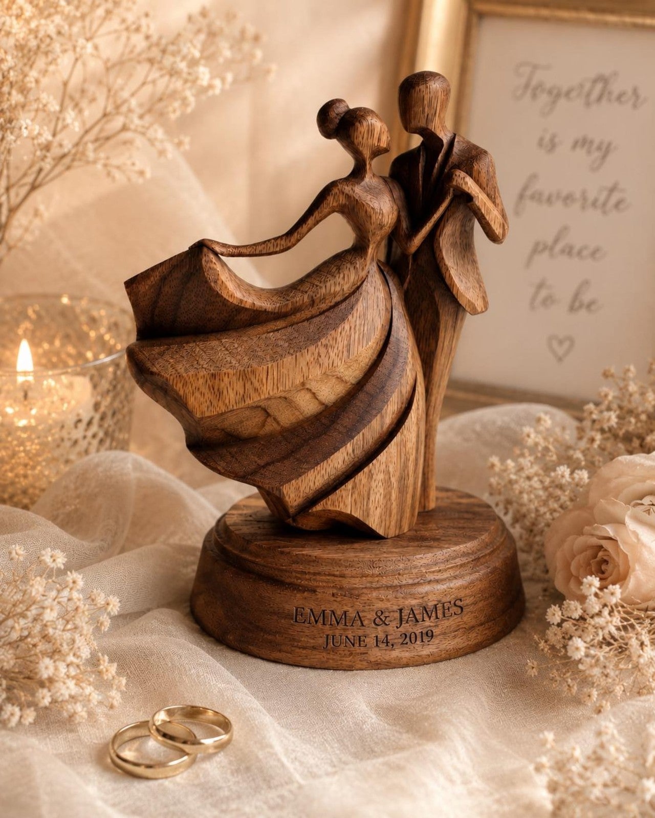 First Dance Couple sculpture — view 2