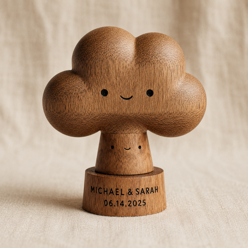 Walnut Cloud Tree Couple — angle 2