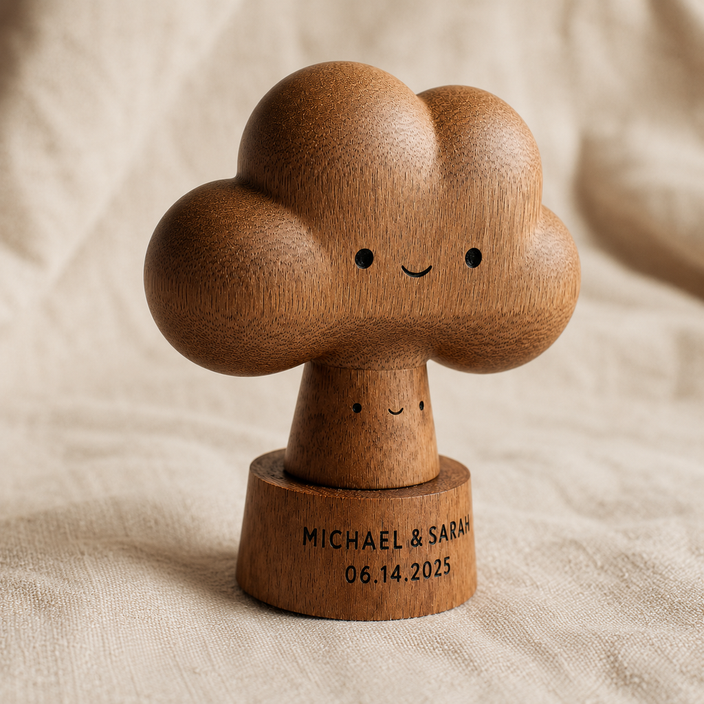 Walnut Cloud Tree Couple — angle 3