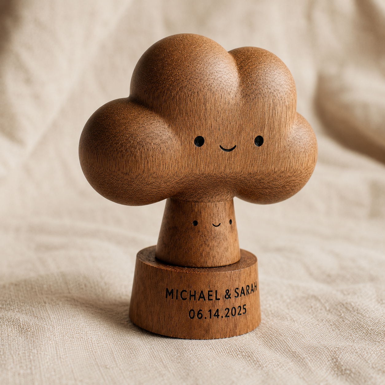 Walnut Cloud Tree Couple — angle 3