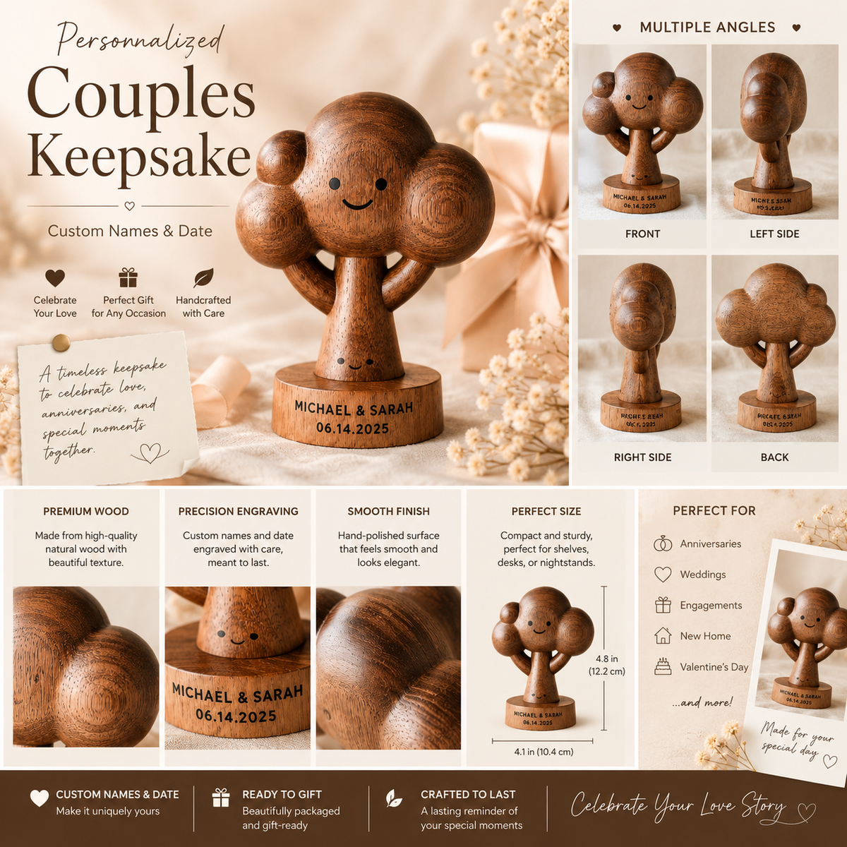 Walnut Cloud Tree Couple — angle 5