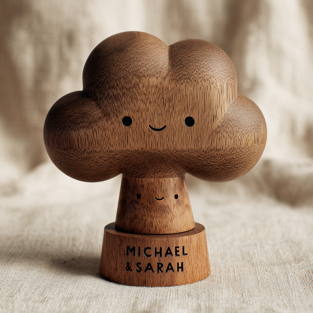 Walnut Cloud Tree Couple — angle 12