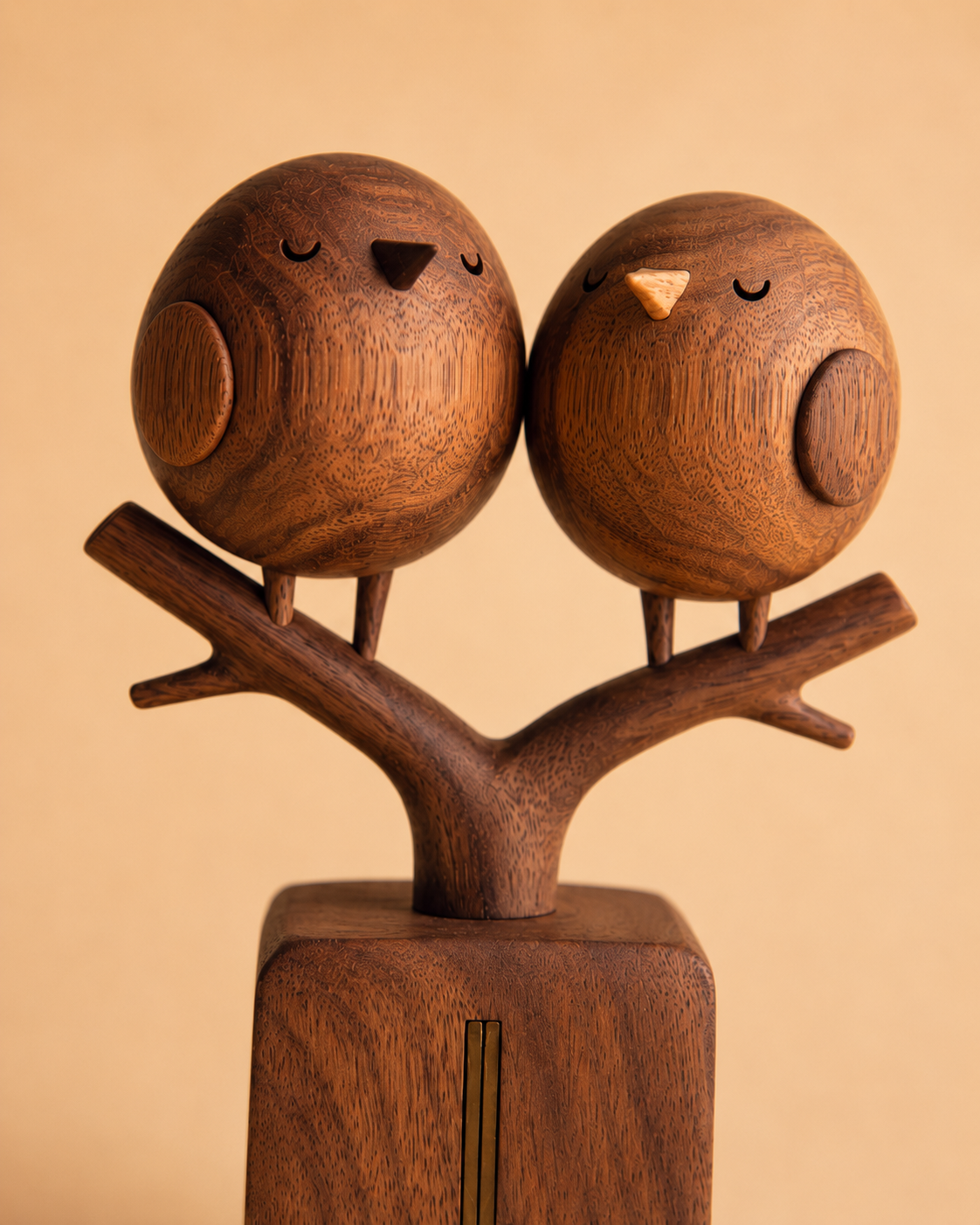 Walnut Double Bird Perch — angle 7