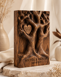Walnut Twin Tree Book Block — angle 1